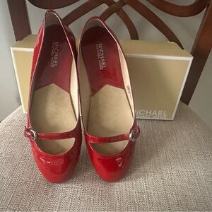 Michael Kors Red Patent Leather Heels